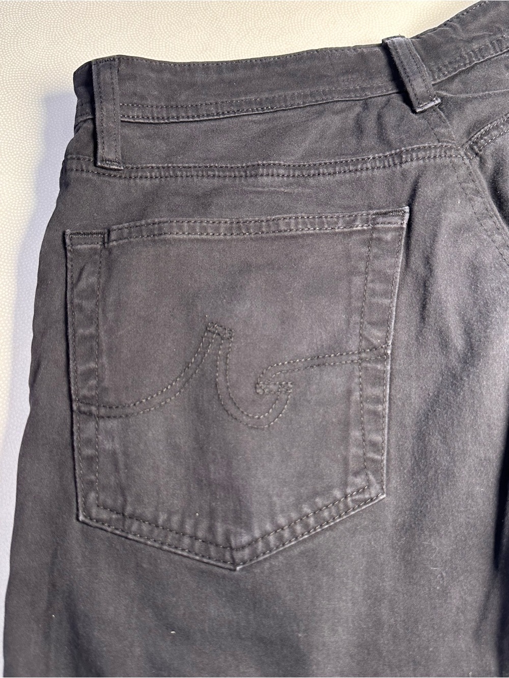 AG Adriano Goldschmied Graduate Tailored Leg Men’s Black Jeans 33x34 Stretch - Picture 8 of 11